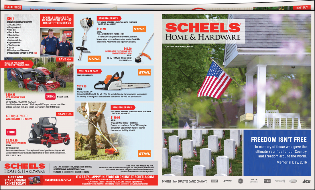 Scheels Hardware We-Prints Plus Newspaper Insert