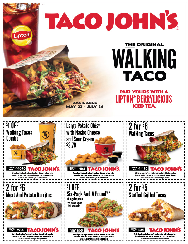 Taco John's We-Prints Plus Newspaper Insert, Any Door Marketing
