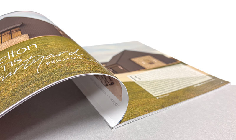 Perfect bound magazine, magazine binding, Forum Communications Printing